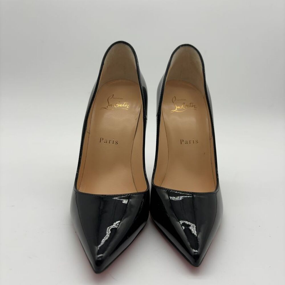 Christian Louboutin Black Patent Leather Pointed Pumps